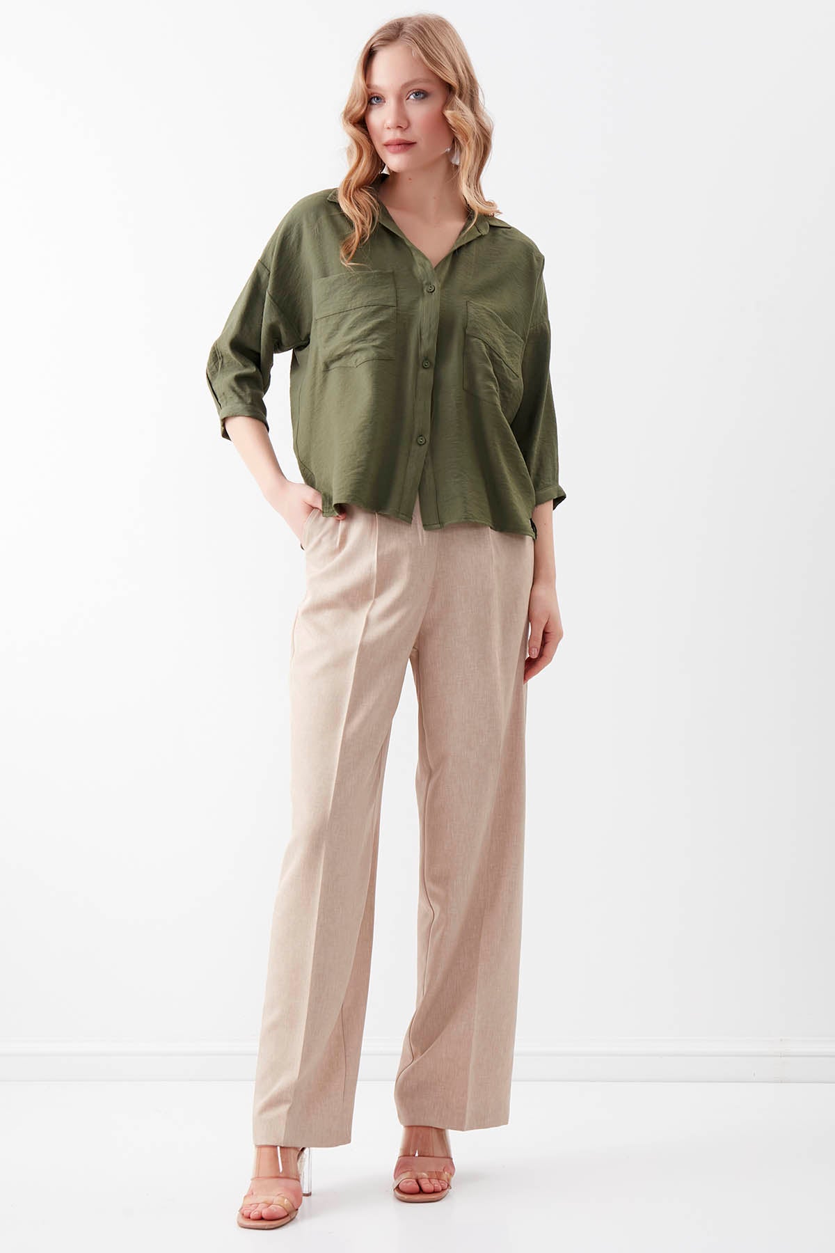 DOUBLE POCKET HALF SLEEVE SHIRT