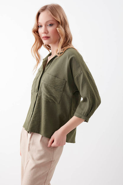 DOUBLE POCKET HALF SLEEVE SHIRT
