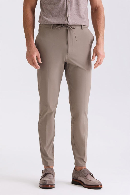 Mink Comfort Fit Elastane Jogger Trousers