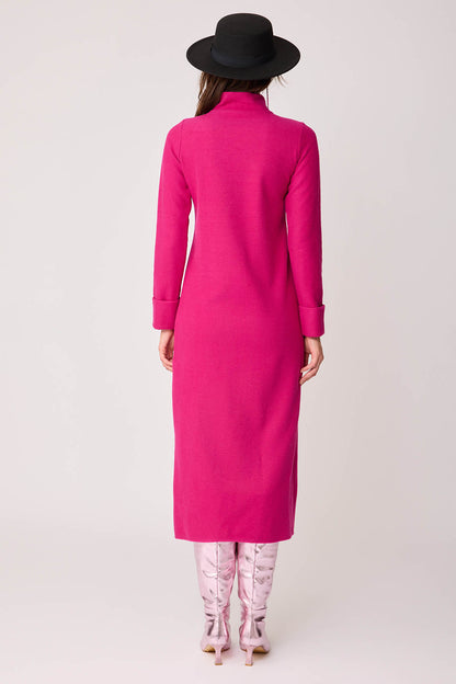 DEEP-SPLIT KNITTED BLOUSE