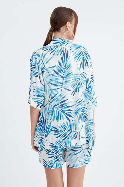 LEAF PATTERNED SALSA JACKET