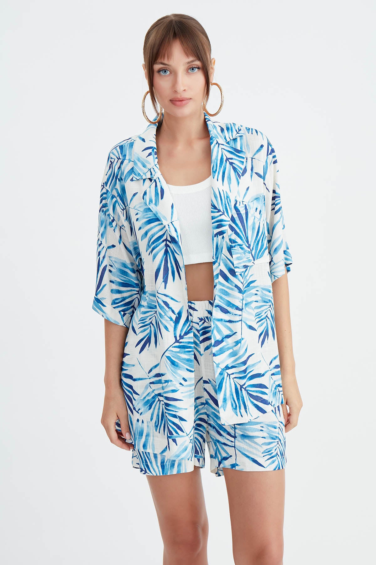 LEAF PATTERNED SALSA JACKET