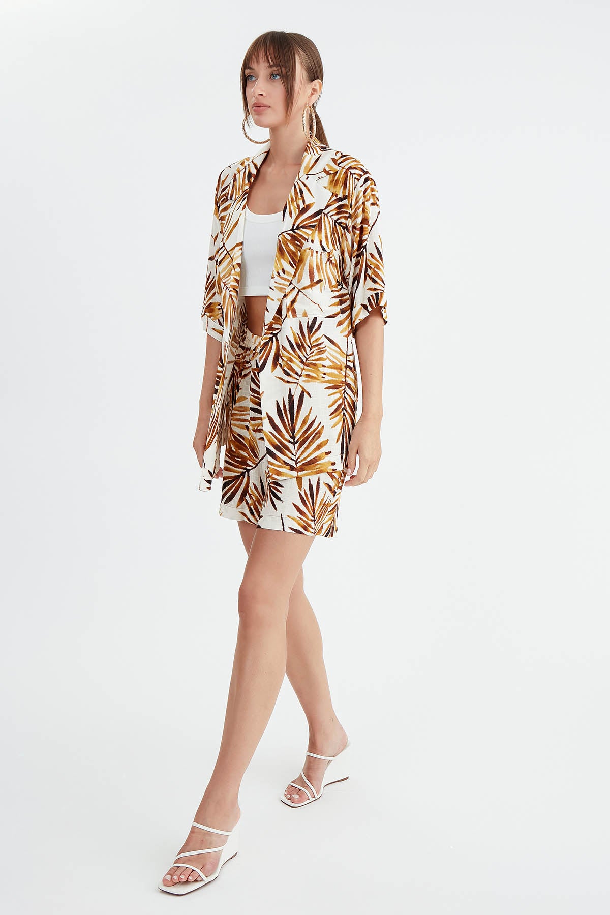 LEAF PATTERNED SALSA JACKET