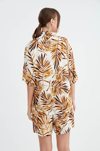 LEAF PATTERNED SALSA JACKET