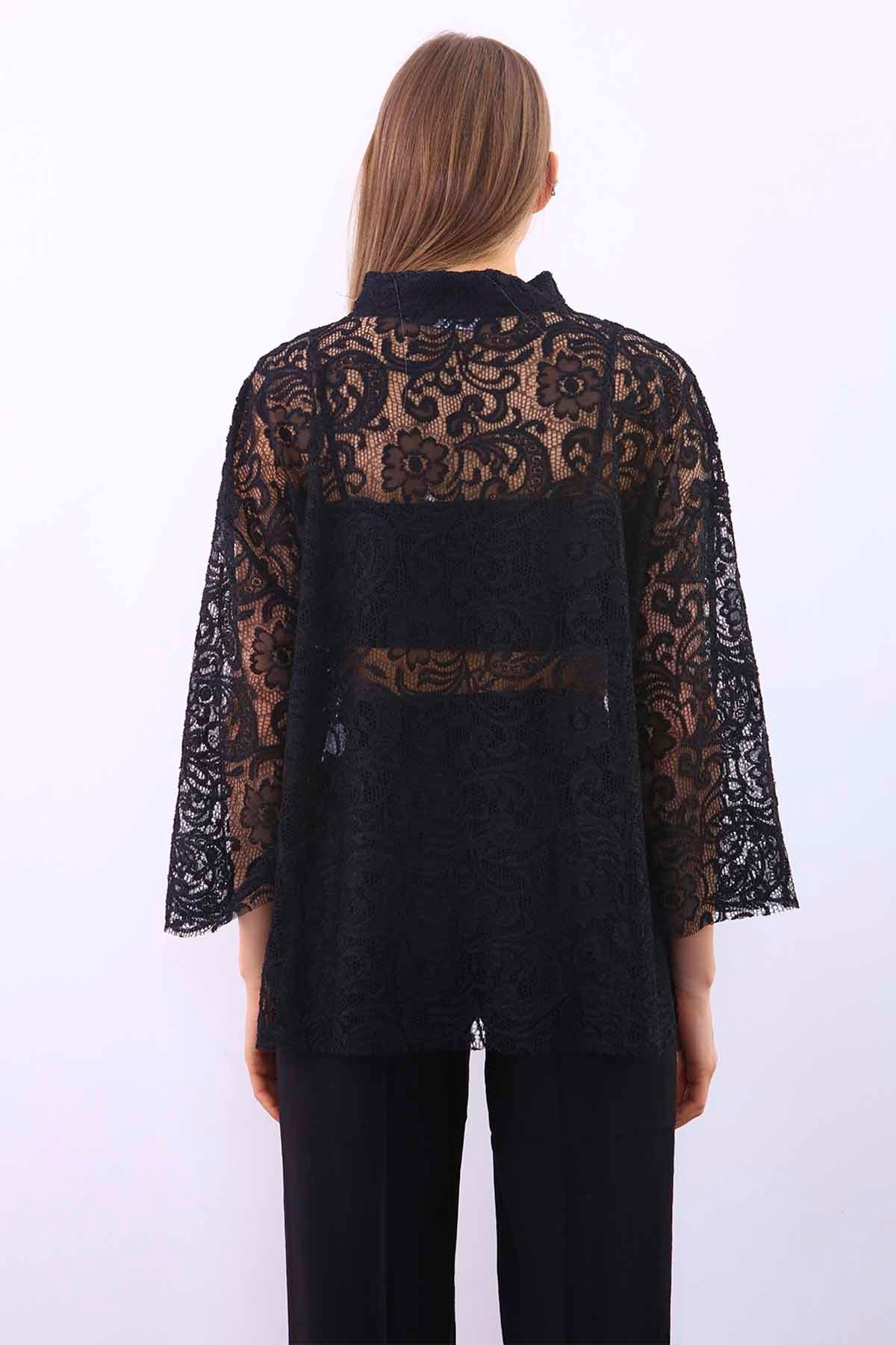 TRANSPARENT PATTERNED BLOUSE