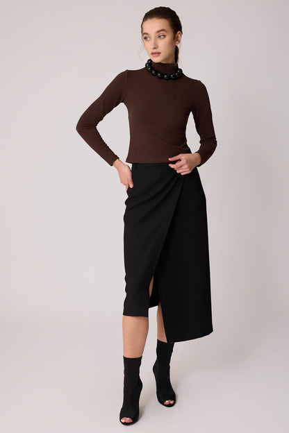 TURTLENECK CROP BLOUSE