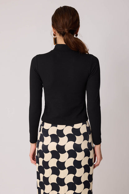 TURTLENECK CROP BLOUSE