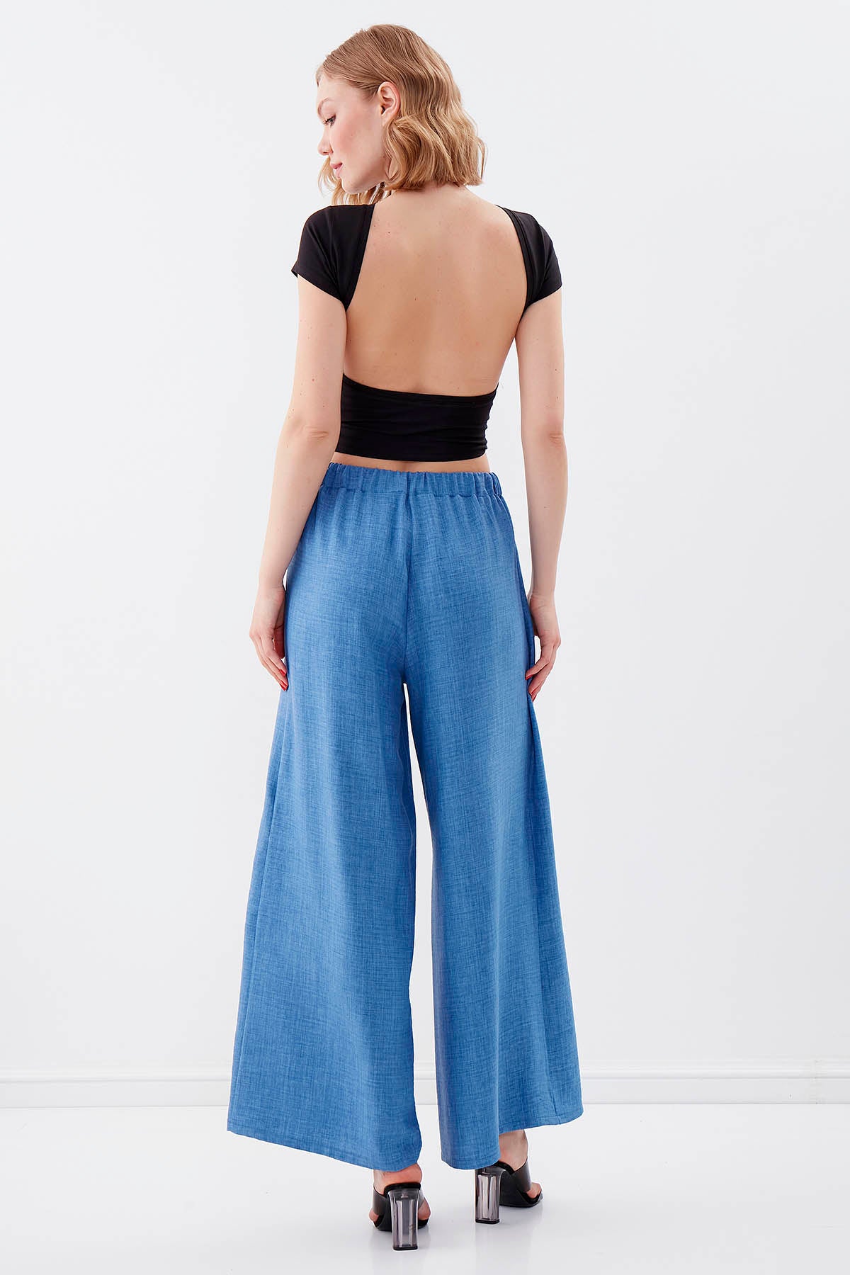 SIDE SPLIT-APART WAIST-BINDING TROUSERS