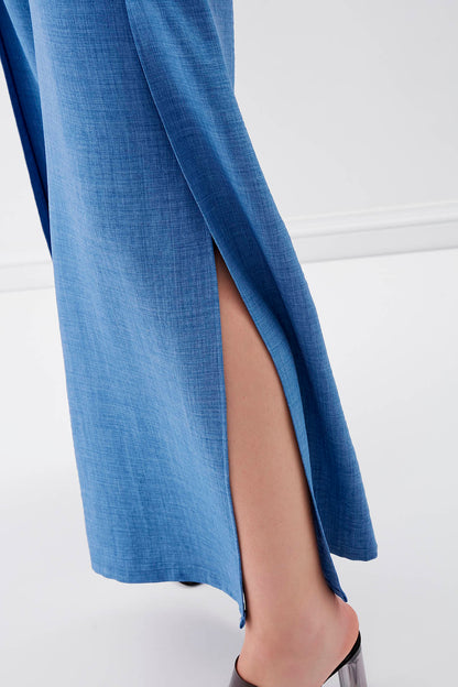 SIDE SPLIT-APART WAIST-BINDING TROUSERS
