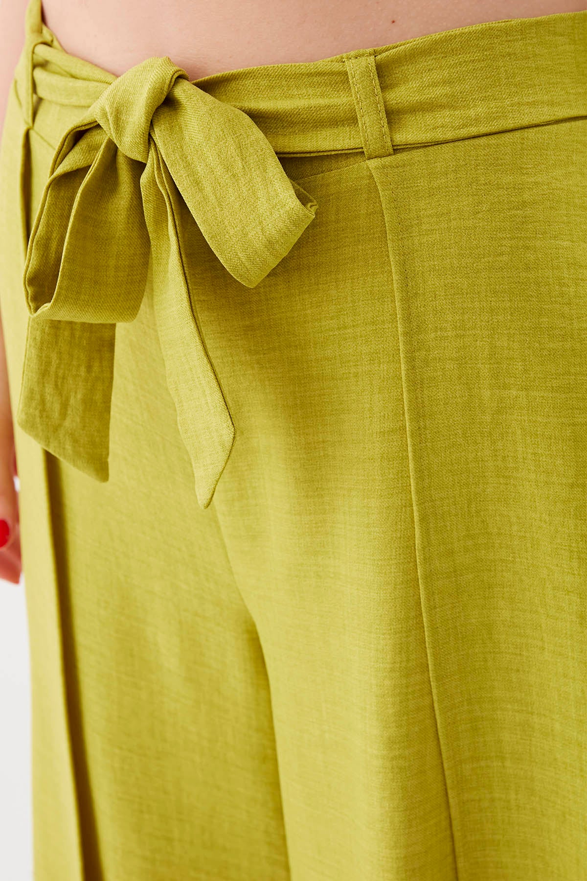 SIDE SPLIT-APART WAIST-BINDING TROUSERS