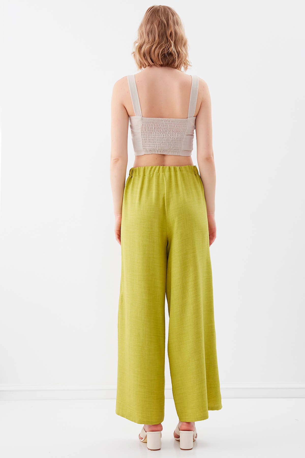 SIDE SPLIT-APART WAIST-BINDING TROUSERS