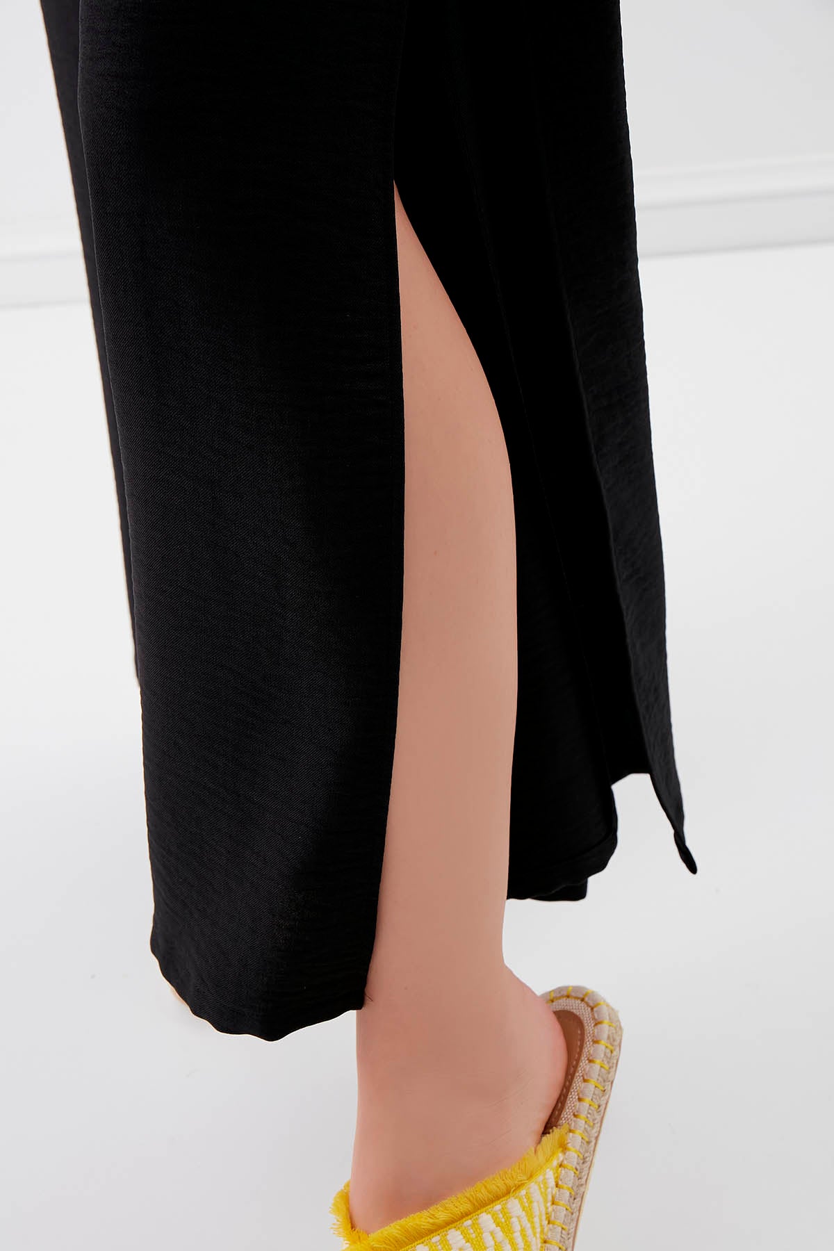 SIDE SPLIT-APART WAIST-BINDING TROUSERS