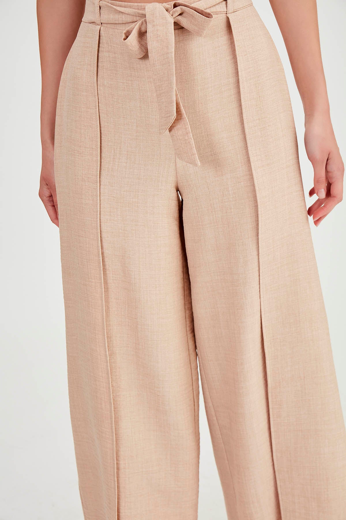 SIDE SPLIT-APART WAIST-BINDING TROUSERS