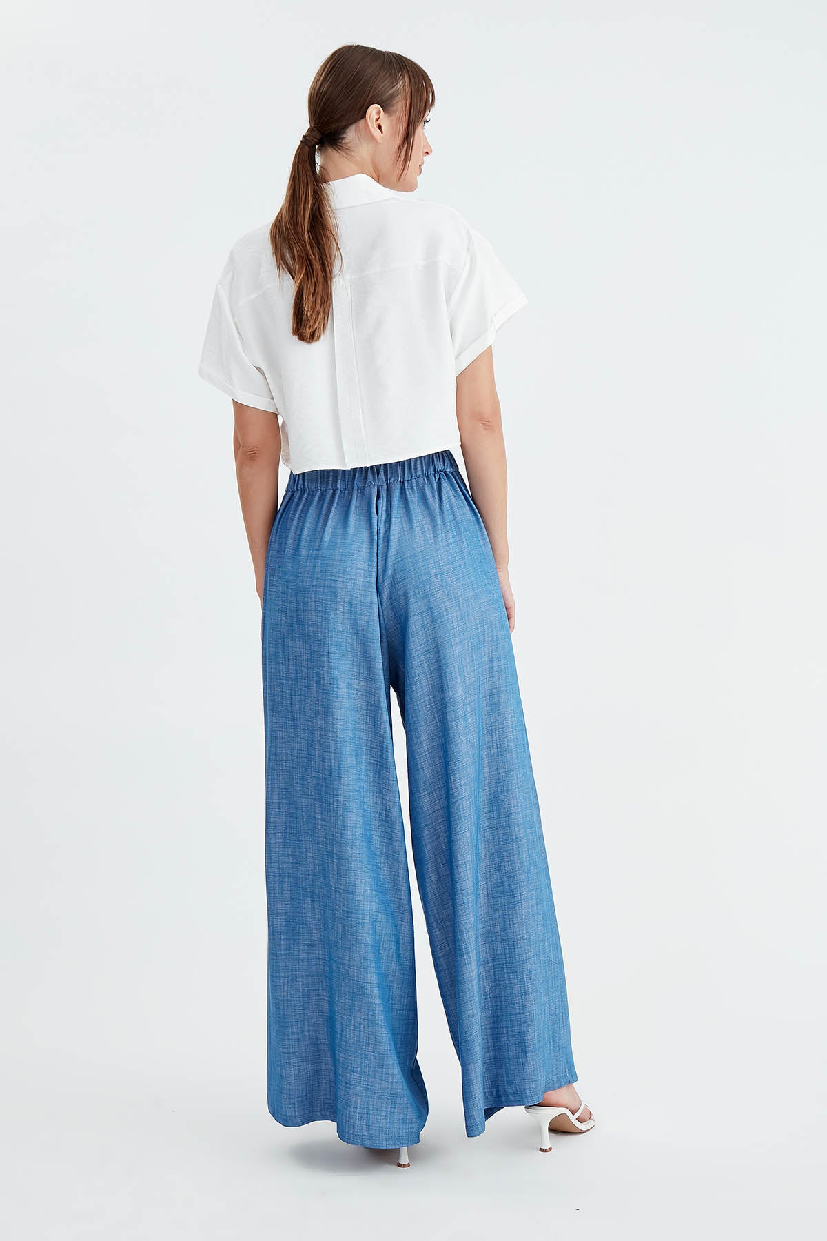 SIDE-SPLIT BELT TROUSERS