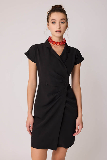 BUTTON DETAILED BRUDENESS DRESS