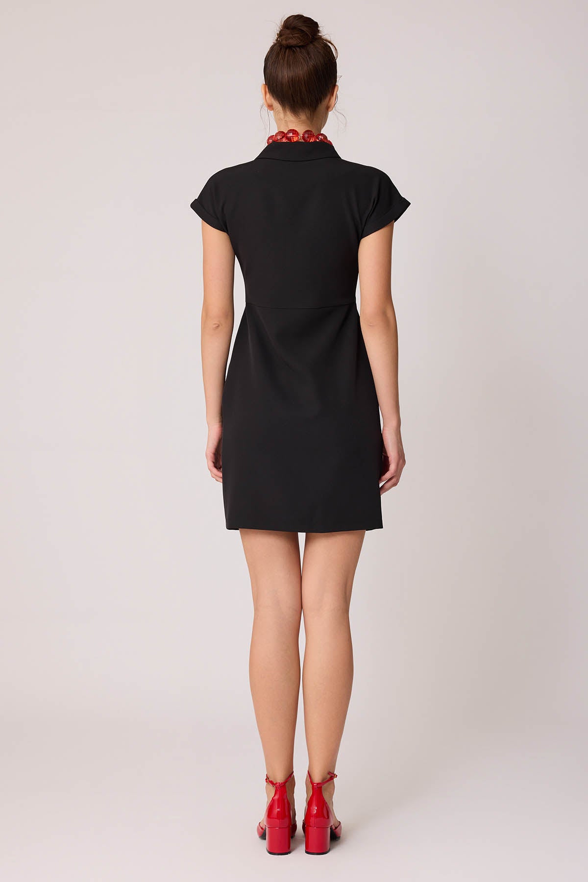 BUTTON DETAILED BRUDENESS DRESS