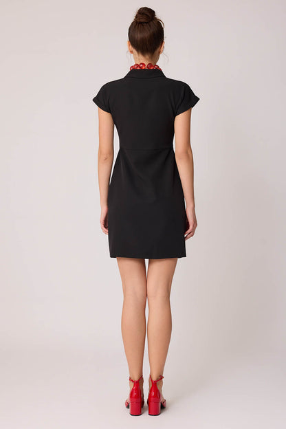 BUTTON DETAILED BRUDENESS DRESS