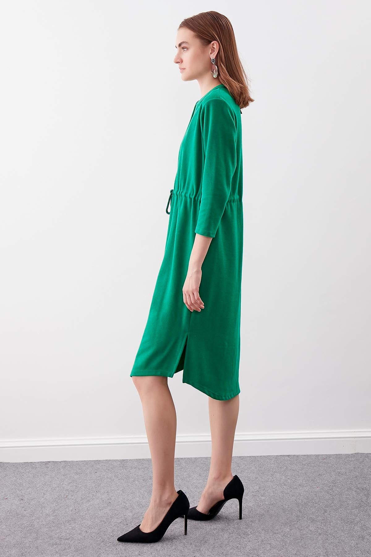KNITTED DRESS WITH BUTTONS