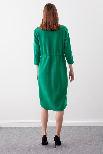 KNITTED DRESS WITH BUTTONS