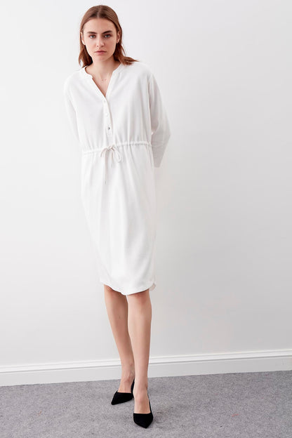 KNITTED DRESS WITH BUTTONS