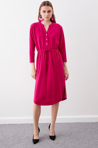 KNITTED DRESS WITH BUTTONS