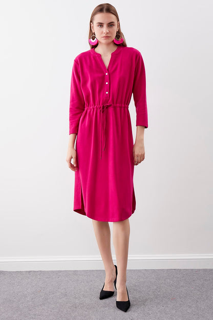 KNITTED DRESS WITH BUTTONS