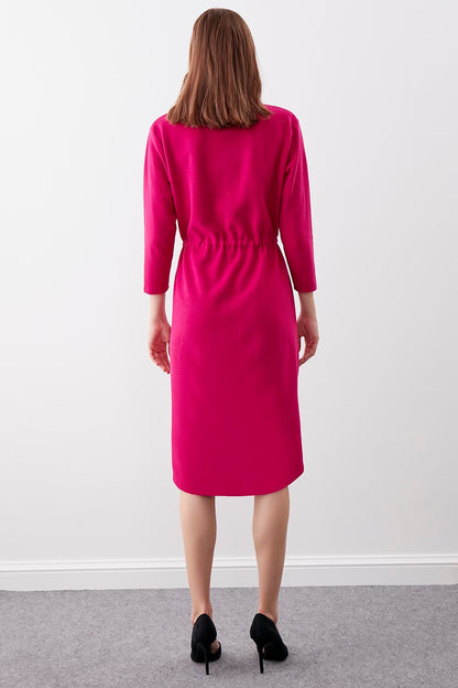 KNITTED DRESS WITH BUTTONS