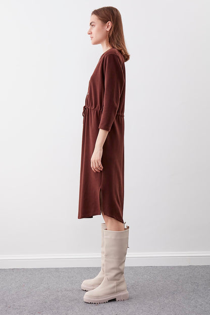 KNITTED DRESS WITH BUTTONS