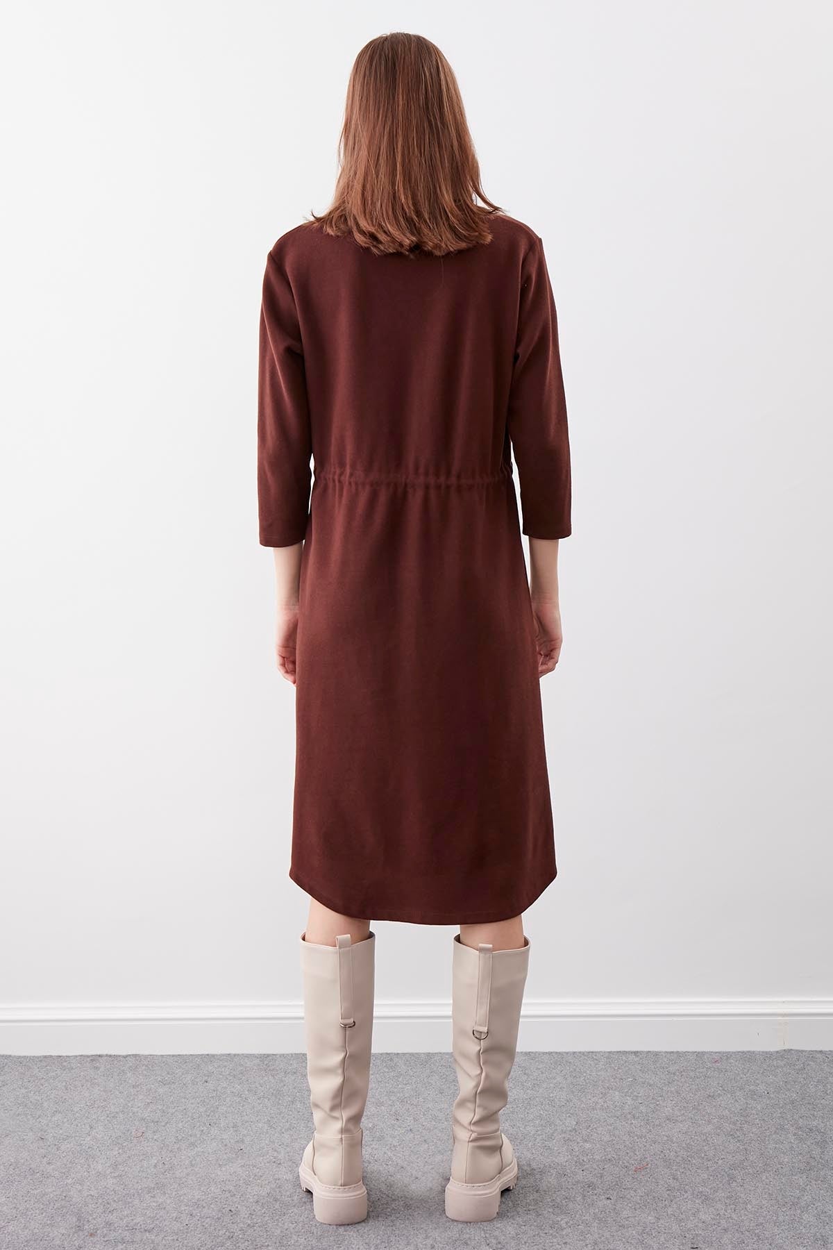 KNITTED DRESS WITH BUTTONS