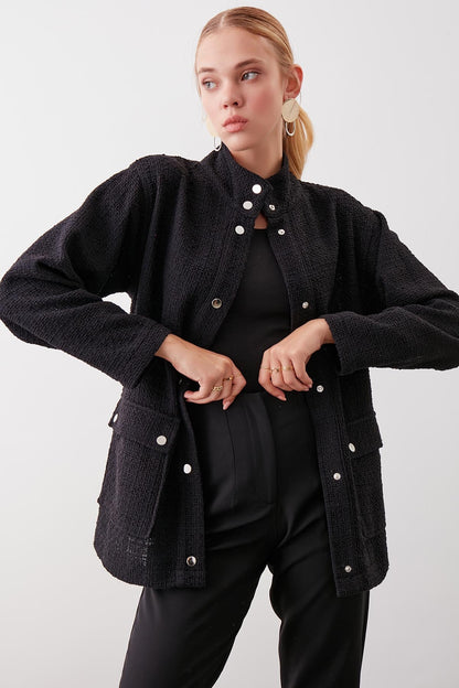 JACKET WITH BUTTON POCKET