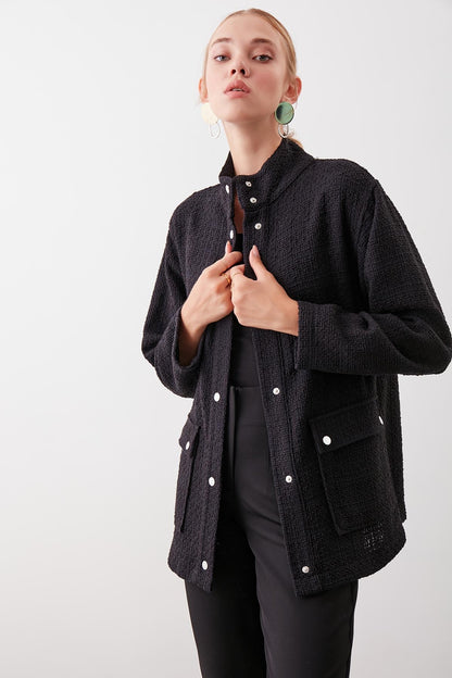 JACKET WITH BUTTON POCKET