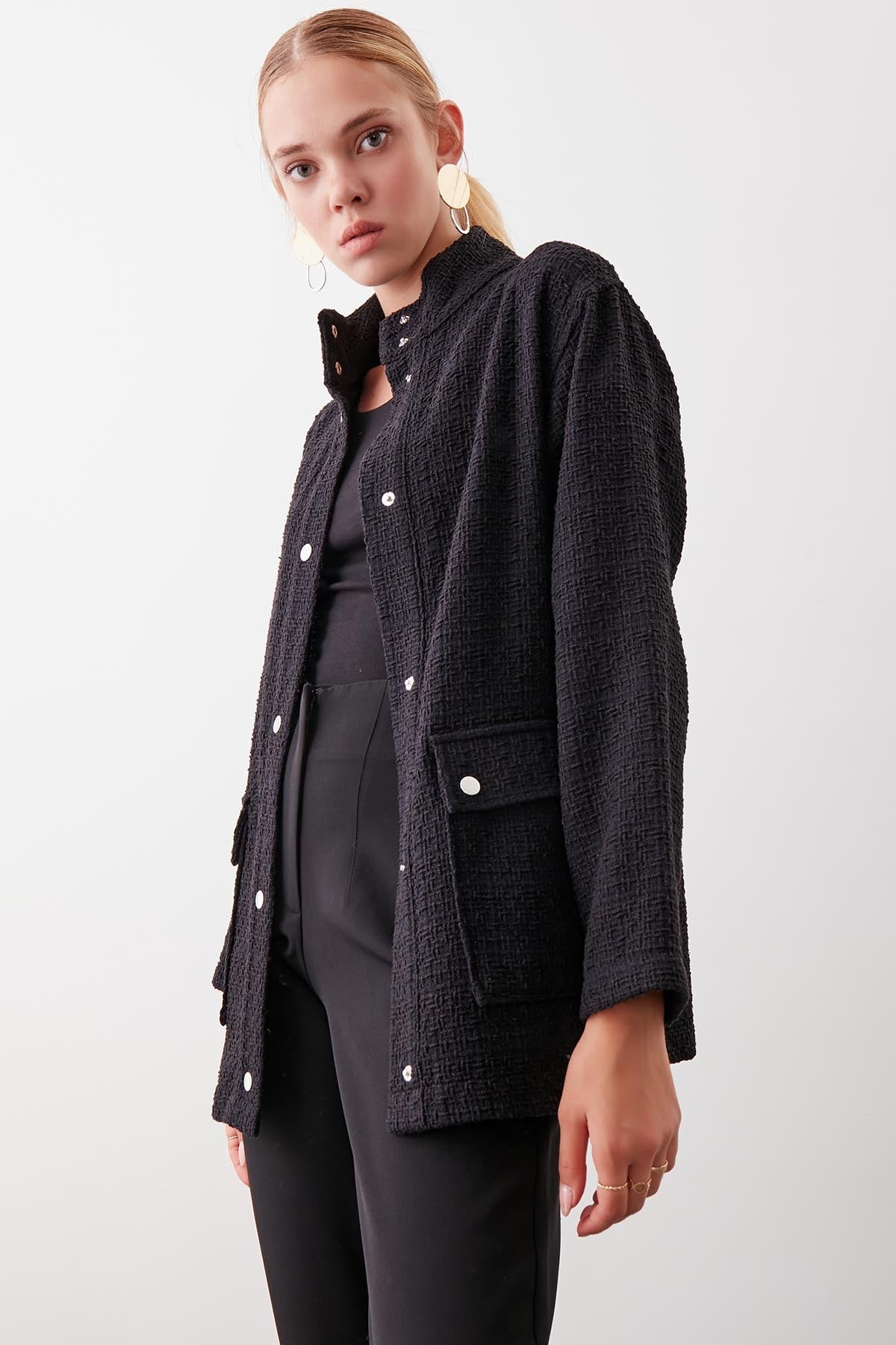 JACKET WITH BUTTON POCKET