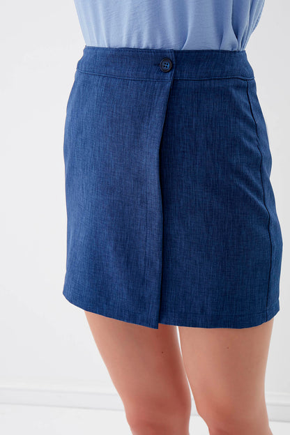 MINI-SKIRT WITH BUTTON
