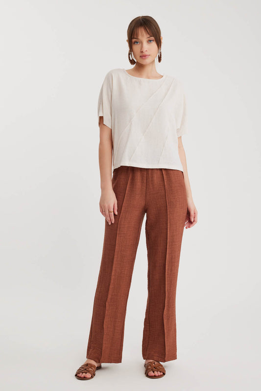 LOW SHOULDER DETAIL BLOUSE