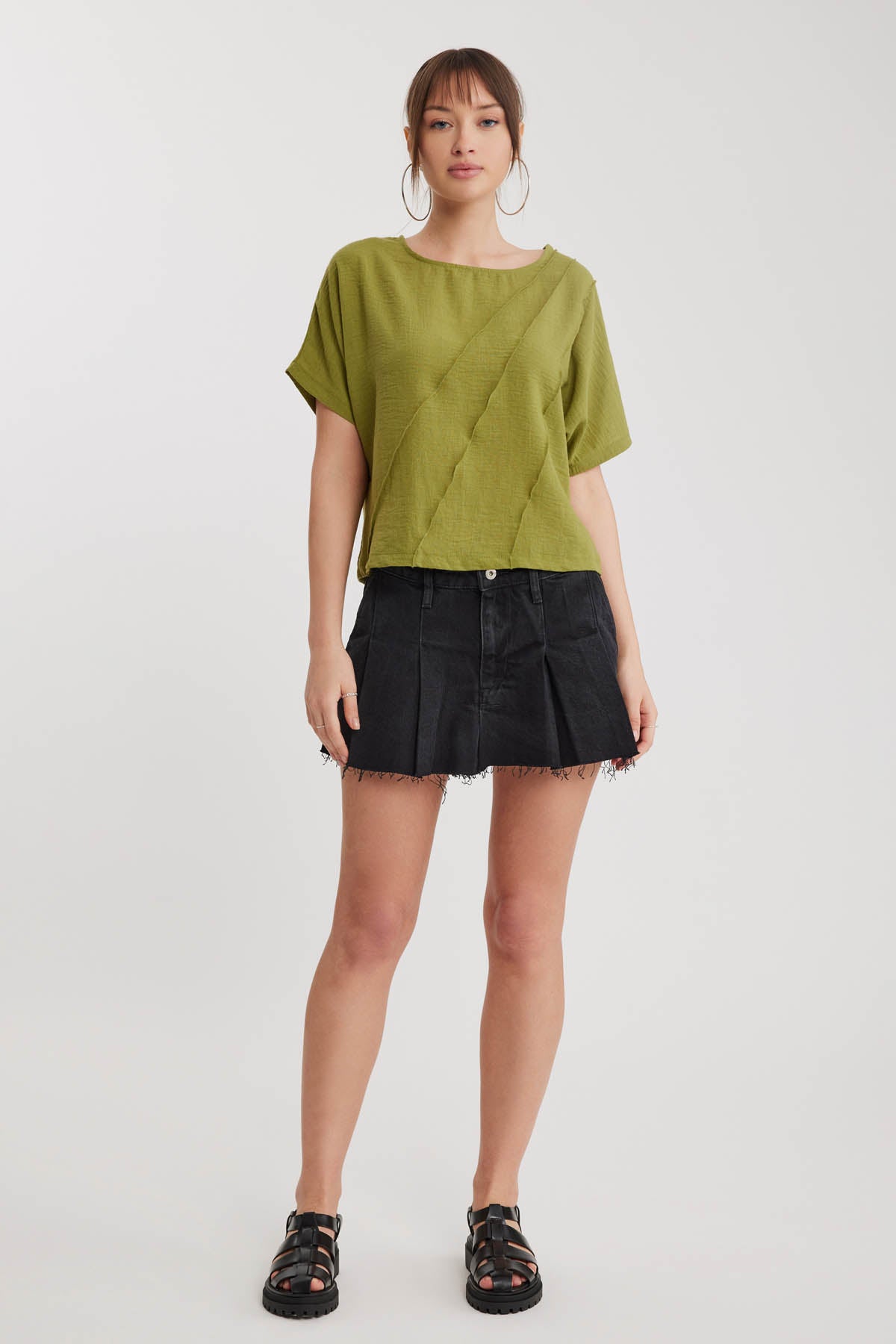 LOW SHOULDER DETAIL BLOUSE