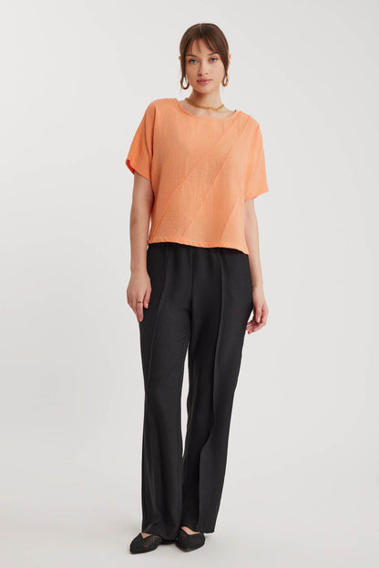 LOW SHOULDER DETAIL BLOUSE
