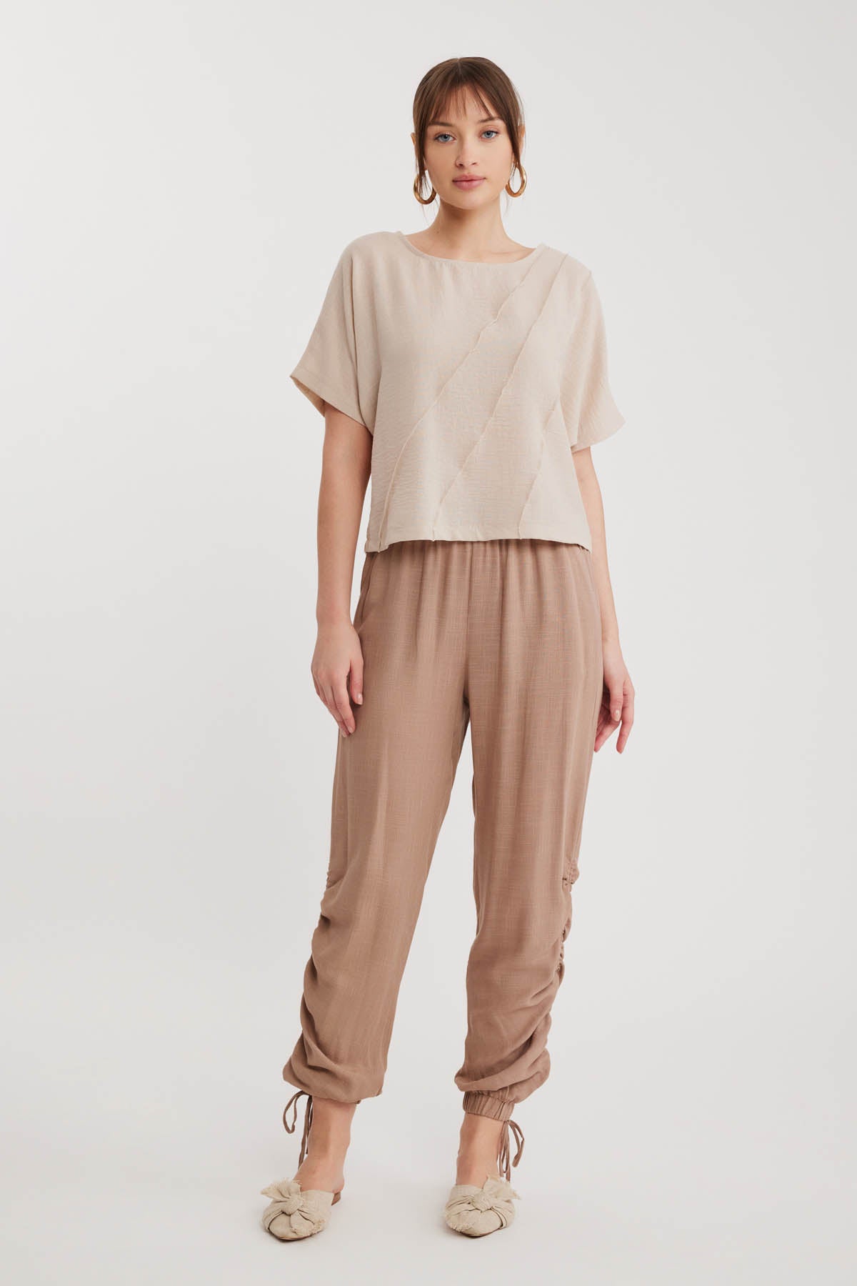 LOW SHOULDER DETAIL BLOUSE