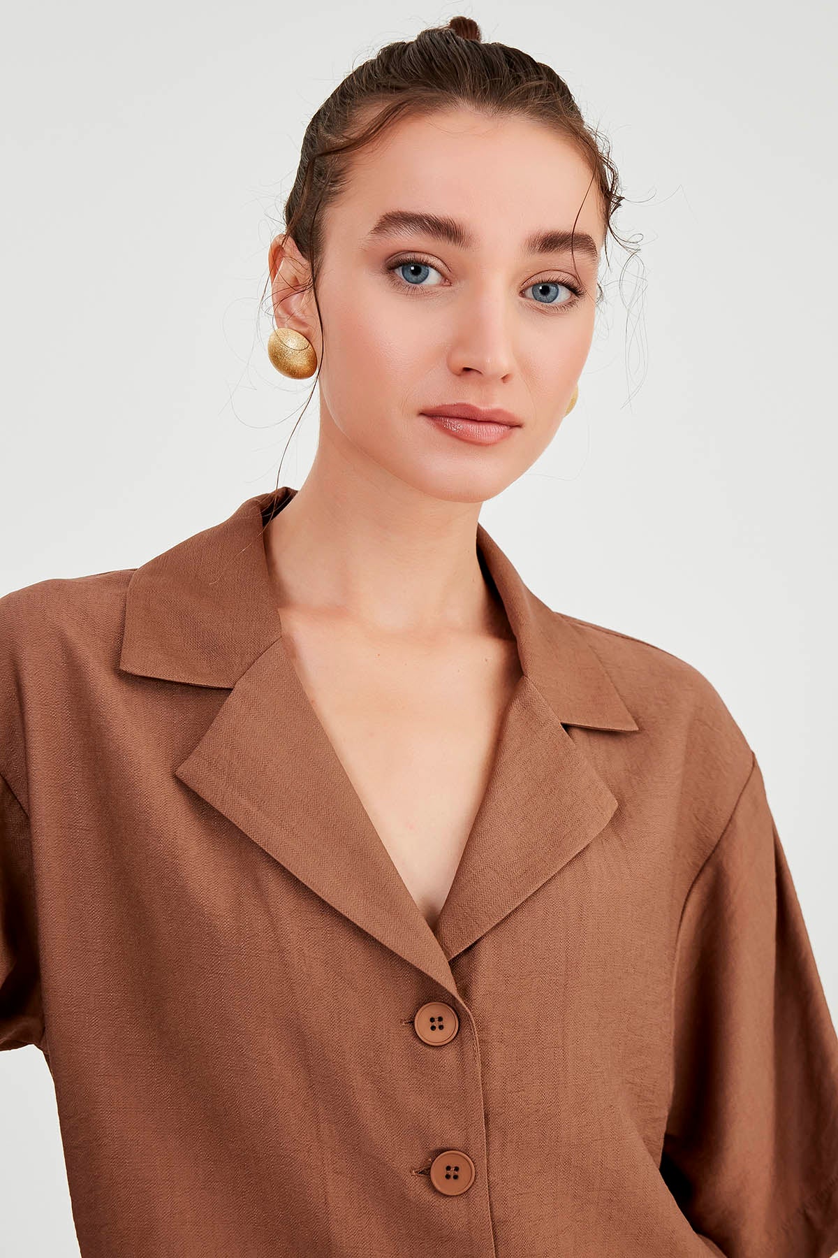 LOW SHOULDER LOOSE SHIRT
