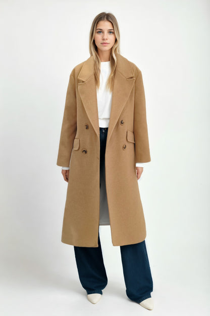 LONG JACKET WITH LOW SHOULDERS