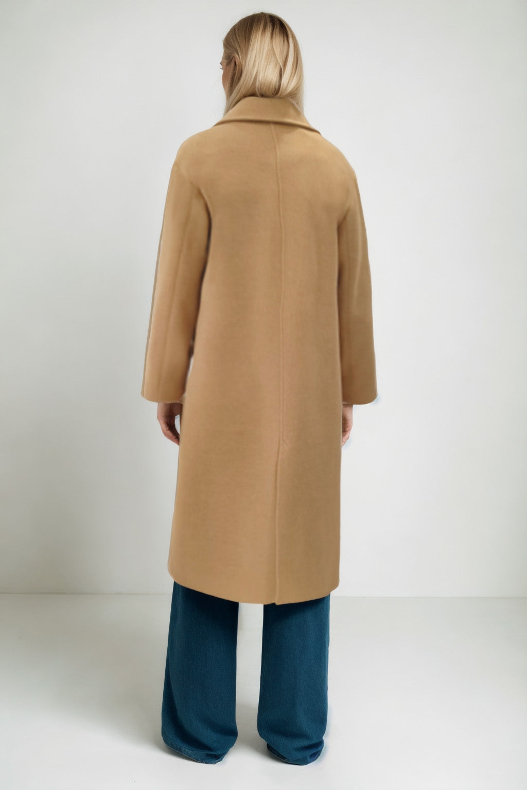 LONG JACKET WITH LOW SHOULDERS