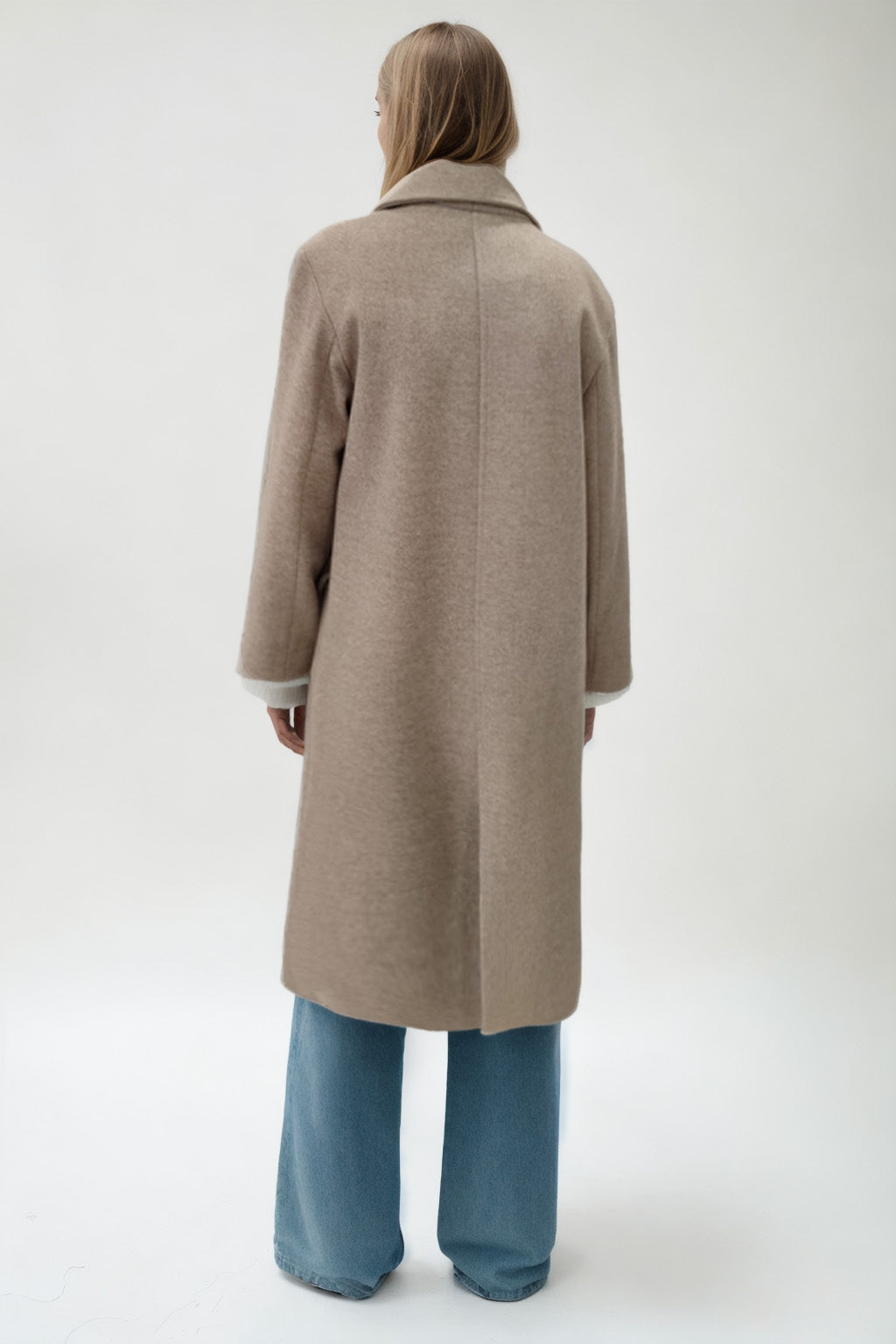 LONG JACKET WITH LOW SHOULDERS