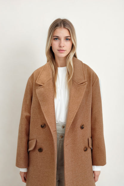 LONG JACKET WITH LOW SHOULDERS