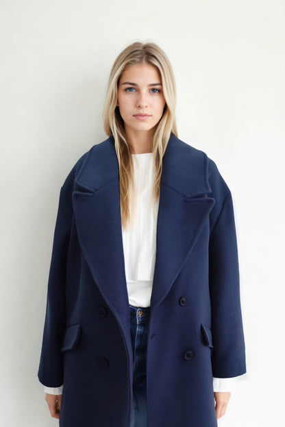 LONG JACKET WITH LOW SHOULDERS