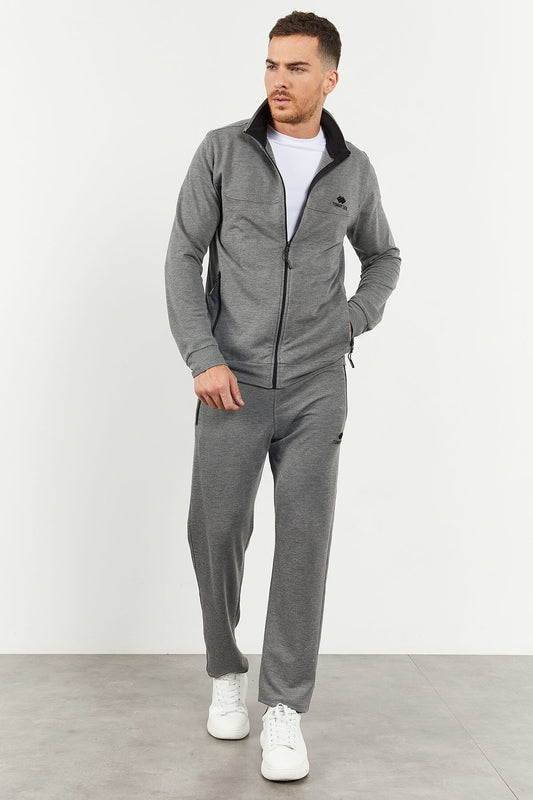 MEN'S Tracksuit SET Jacket/STRAIGHT LEG GB MELANGE