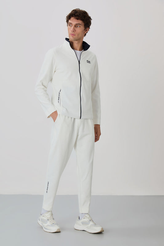 Carlos Ekru Standard Fit Men's Tracksuit Set - 85209