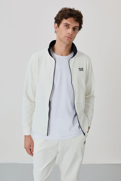 Carlos Ekru Standard Fit Men's Tracksuit Set - 85209