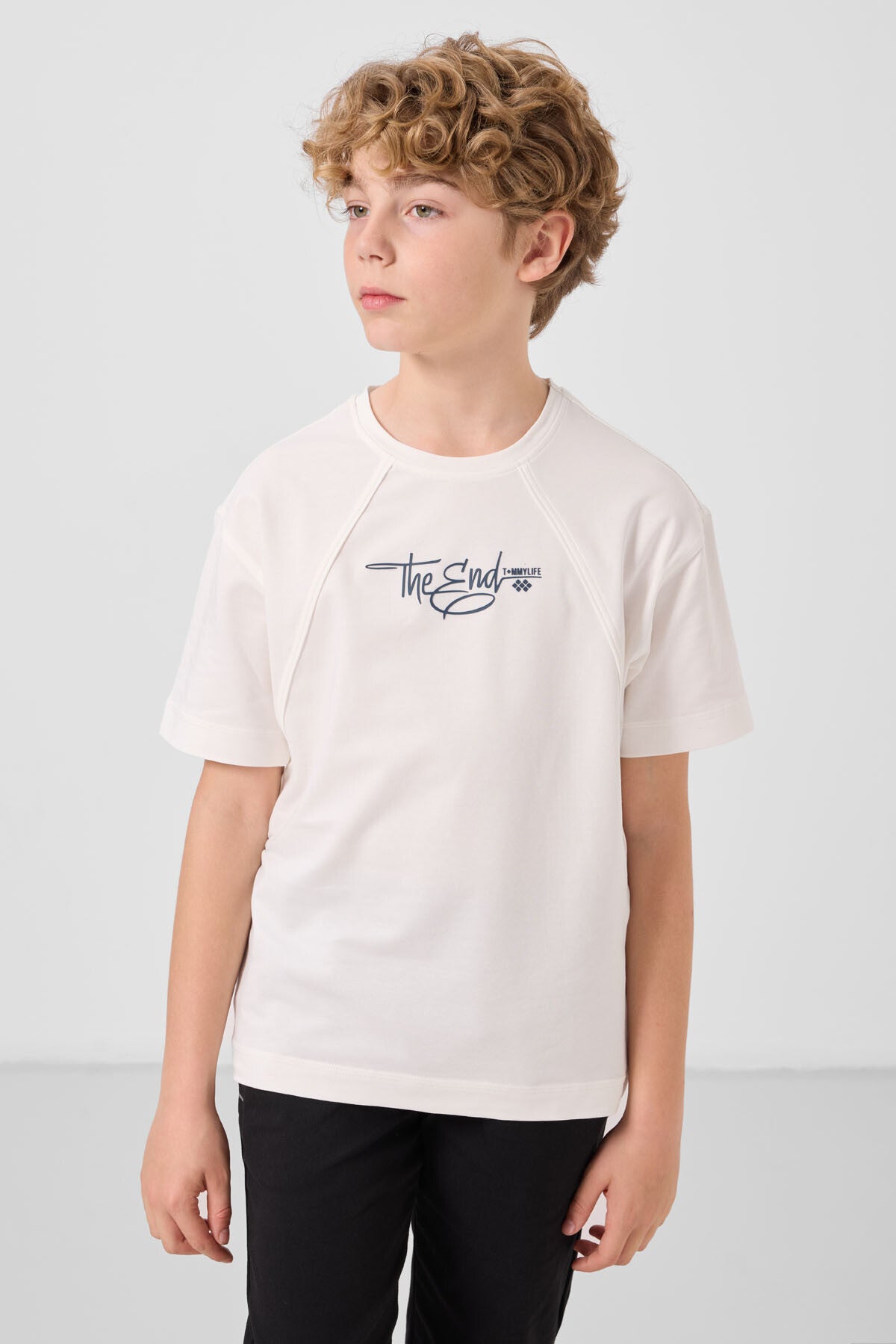 Oversized Printed Boys T-Shirt - 11285