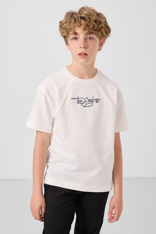 Oversized Printed Boys T-Shirt - 11285