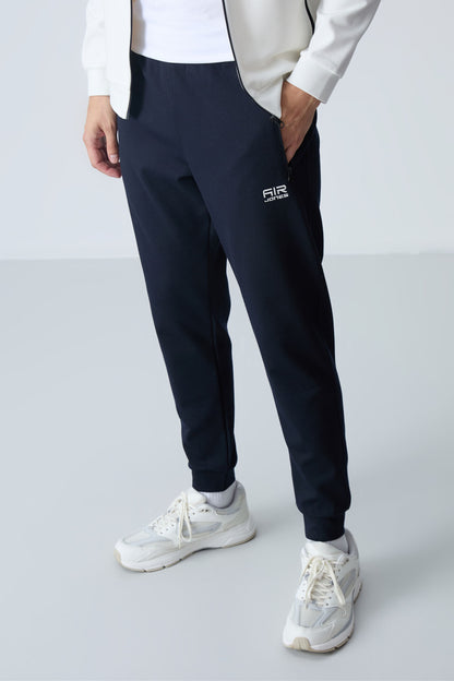 Hugo Beige - Navy Blue Jogger Men's Tracksuit Set - 85198