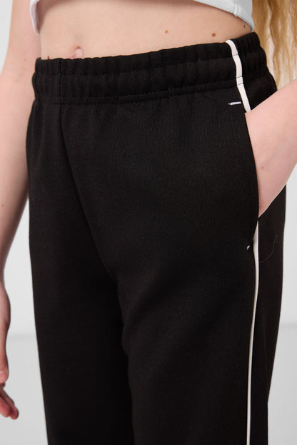 Black and brown O-collar printed with rubber stamps Standard Fit Tracksuit Set - 75186